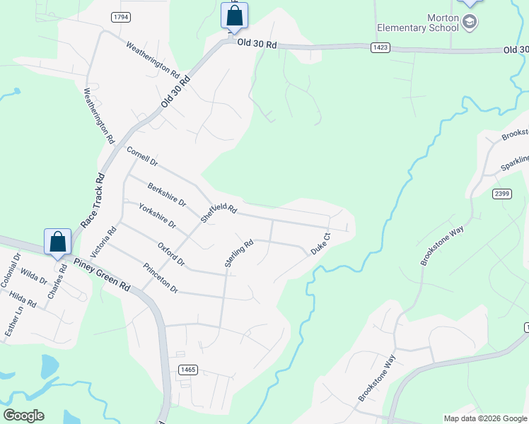 map of restaurants, bars, coffee shops, grocery stores, and more near 115 Sheffield Road in Jacksonville
