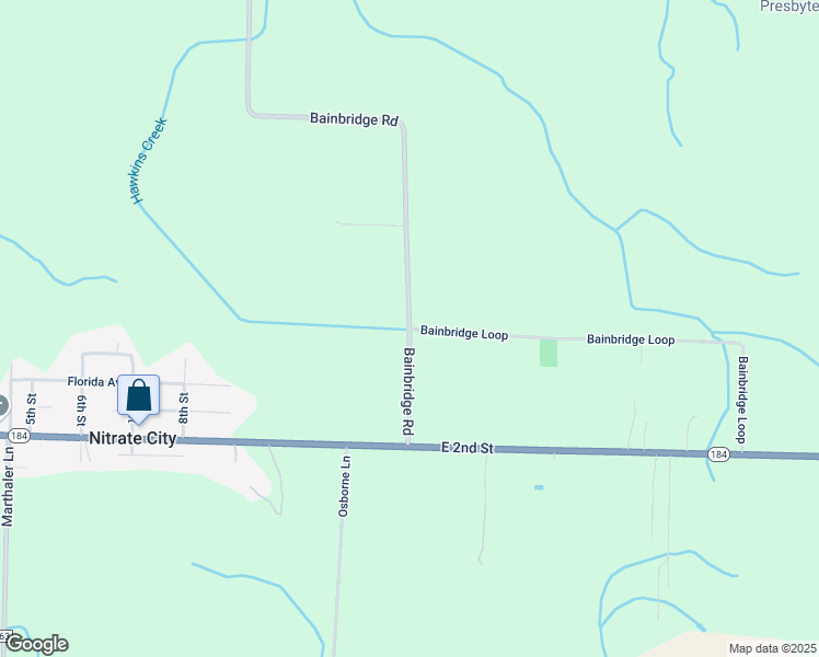 map of restaurants, bars, coffee shops, grocery stores, and more near 233 Bainbridge Road in Muscle Shoals