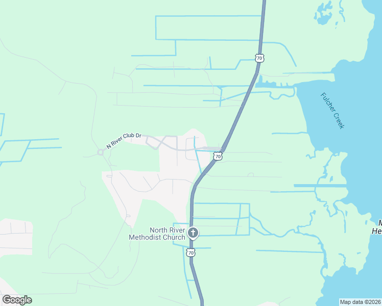 map of restaurants, bars, coffee shops, grocery stores, and more near 109 North River Club Drive in Beaufort