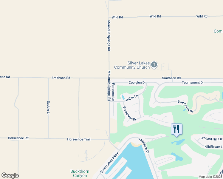 map of restaurants, bars, coffee shops, grocery stores, and more near 28022 Fairacres Lane in Helendale