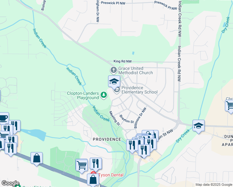 map of restaurants, bars, coffee shops, grocery stores, and more near 10 Northwest Chalkstone Street in Huntsville