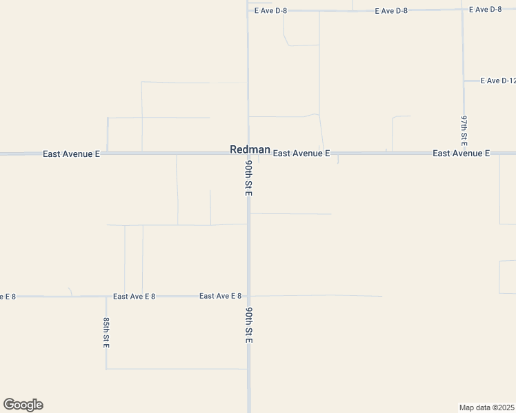 map of restaurants, bars, coffee shops, grocery stores, and more near 48240 90th Street East in Lancaster