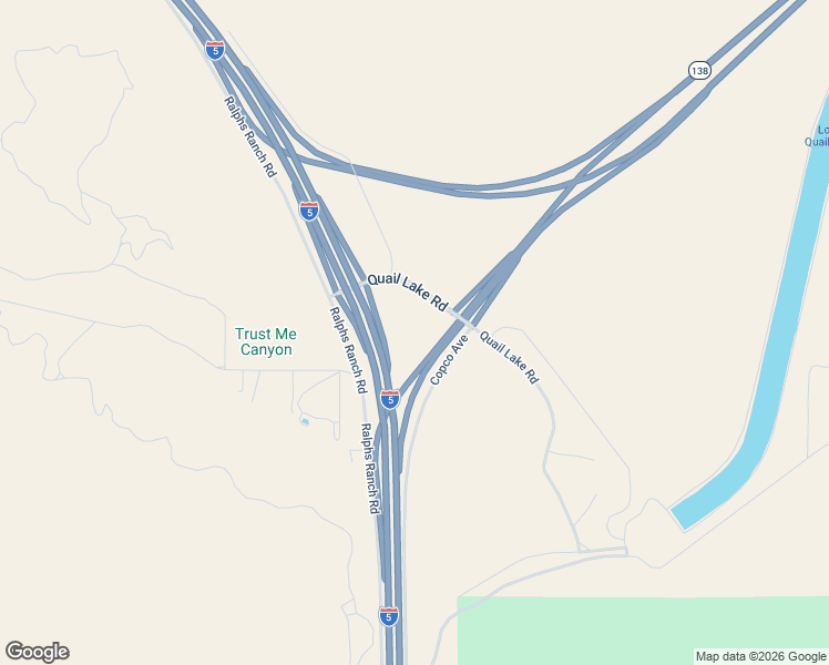 map of restaurants, bars, coffee shops, grocery stores, and more near Interstate 5 in Lebec