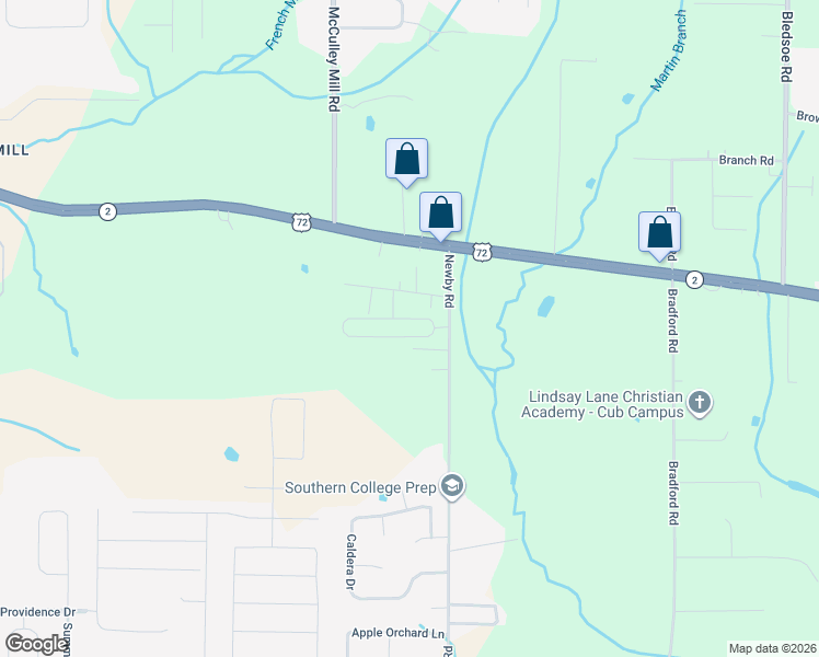 map of restaurants, bars, coffee shops, grocery stores, and more near 25846 Walter Lee Drive in Athens