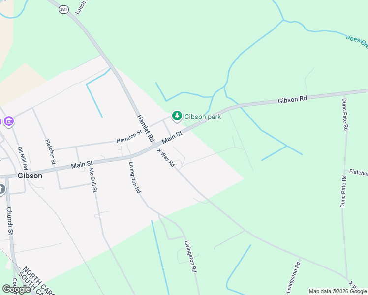 map of restaurants, bars, coffee shops, grocery stores, and more near 6180 Gibson Road in Gibson