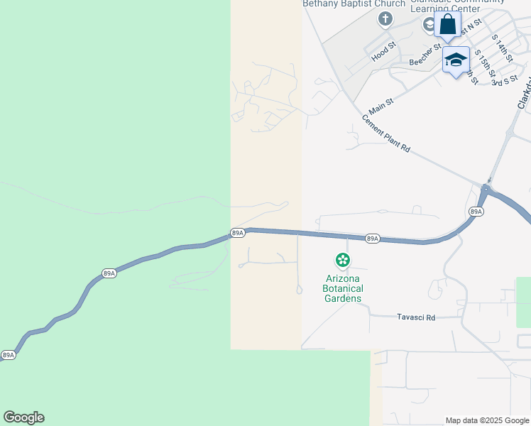 map of restaurants, bars, coffee shops, grocery stores, and more near Hopewell Mountain Rd in Clarkdale