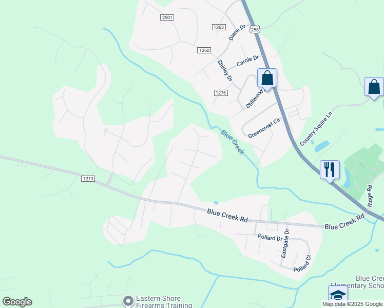 map of restaurants, bars, coffee shops, grocery stores, and more near 501 Greenleaf Court in Jacksonville