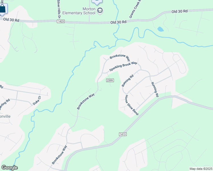 map of restaurants, bars, coffee shops, grocery stores, and more near 204 Cobble Creek Lane in Jacksonville
