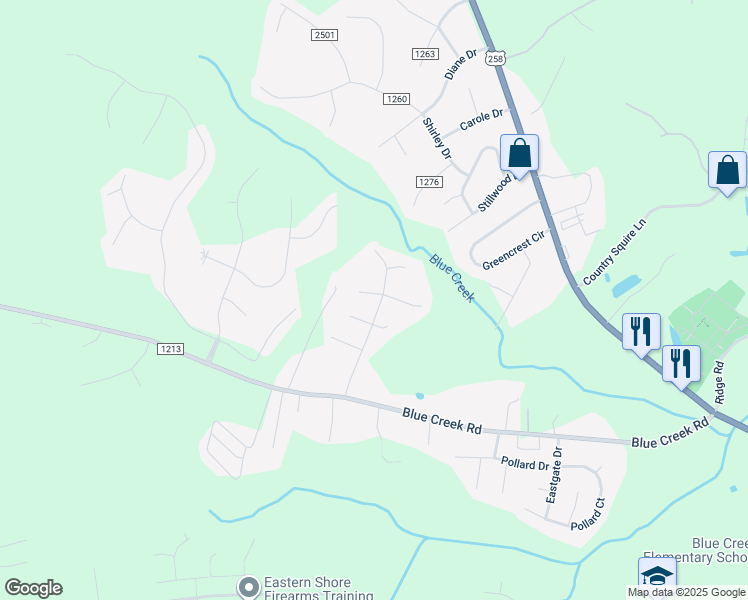 map of restaurants, bars, coffee shops, grocery stores, and more near 501 Greenleaf Court in Jacksonville
