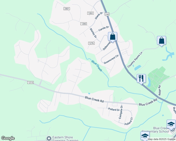 map of restaurants, bars, coffee shops, grocery stores, and more near 405 Lancaster Court in Jacksonville