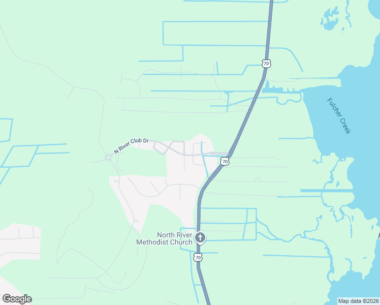 map of restaurants, bars, coffee shops, grocery stores, and more near 109 N River Club Dr in Beaufort