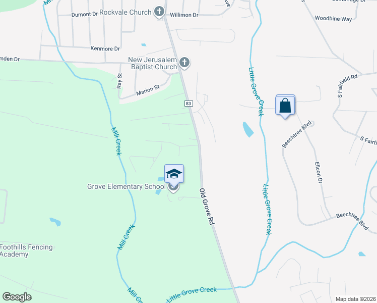 map of restaurants, bars, coffee shops, grocery stores, and more near 89 Valencia Street in Piedmont