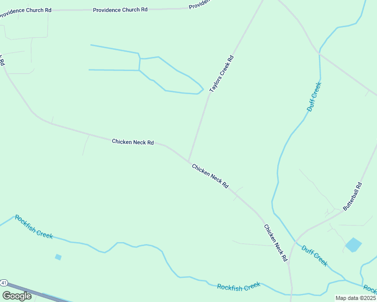 map of restaurants, bars, coffee shops, grocery stores, and more near 318 Taylors Creek Road in Teachey
