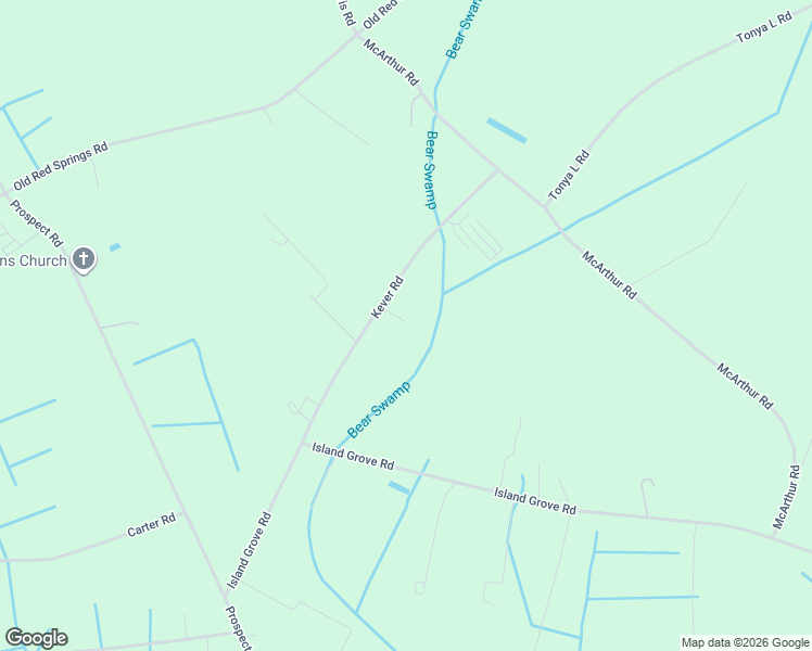 map of restaurants, bars, coffee shops, grocery stores, and more near 354 Kever Road in Maxton
