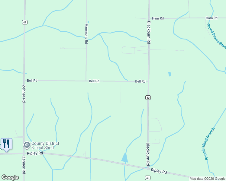 map of restaurants, bars, coffee shops, grocery stores, and more near 14734 Bell Road in Athens