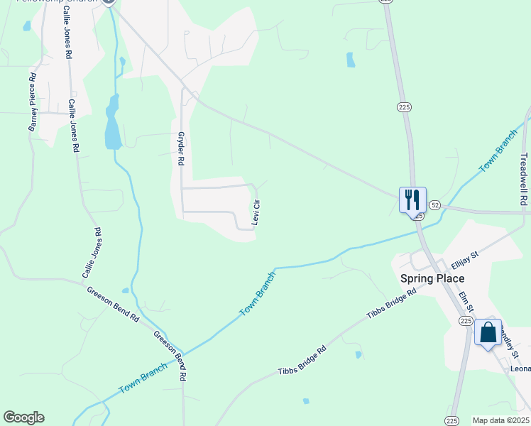 map of restaurants, bars, coffee shops, grocery stores, and more near 379 Levi Circle in Chatsworth