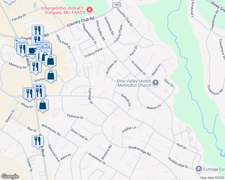 map of restaurants, bars, coffee shops, grocery stores, and more near 110 Carlisle Court in Jacksonville
