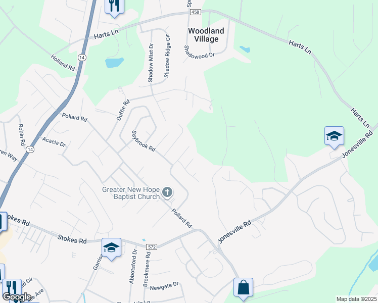 map of restaurants, bars, coffee shops, grocery stores, and more near 7 Maurice Lane in Simpsonville