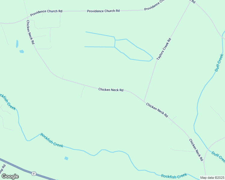map of restaurants, bars, coffee shops, grocery stores, and more near Chicken Neck Road in Duplin County