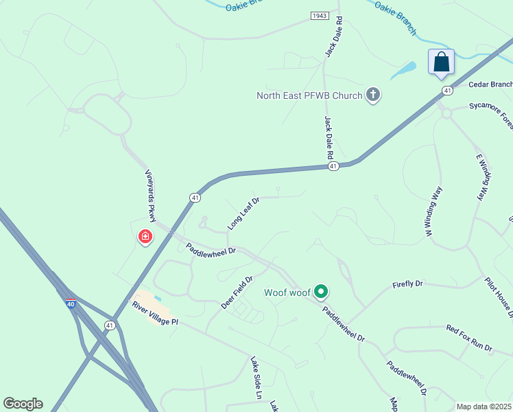 map of restaurants, bars, coffee shops, grocery stores, and more near 146 Long Leaf Drive in Wallace