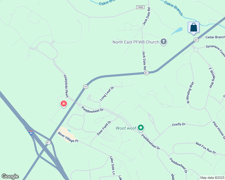 map of restaurants, bars, coffee shops, grocery stores, and more near 146 Long Leaf Drive in Wallace