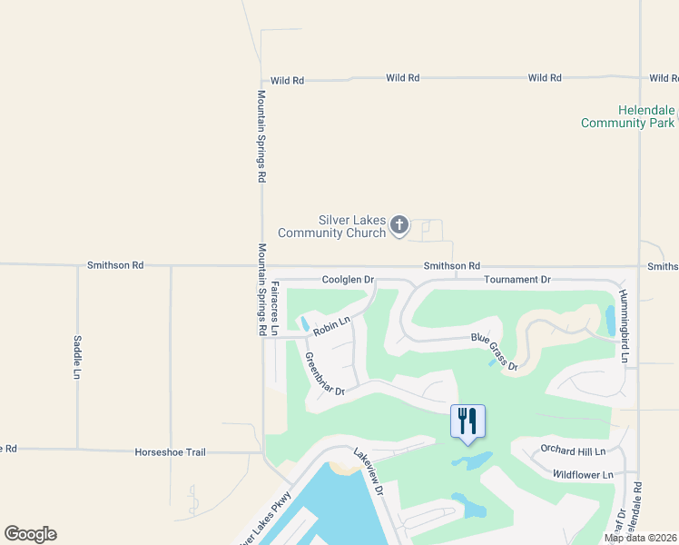 map of restaurants, bars, coffee shops, grocery stores, and more near 14666 Coolglen Drive in Helendale