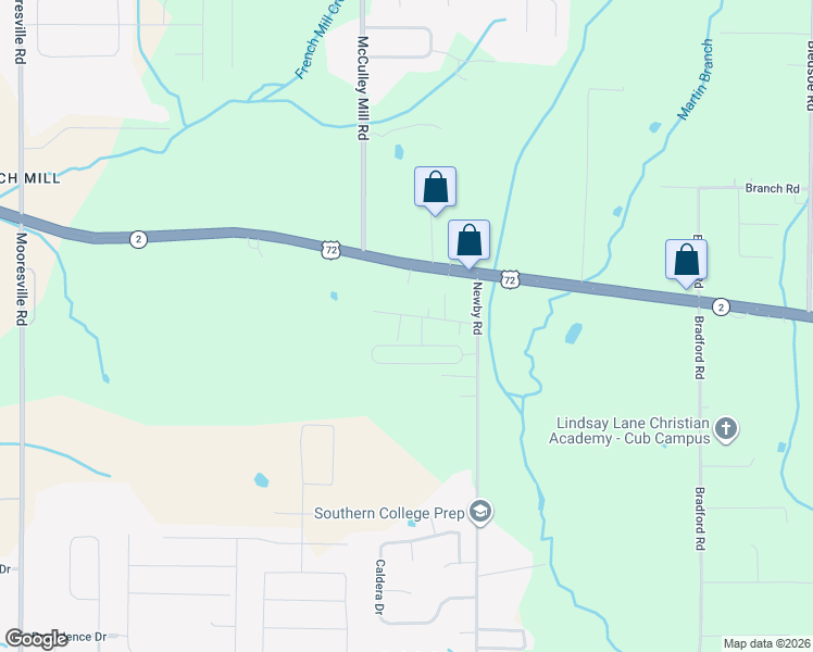 map of restaurants, bars, coffee shops, grocery stores, and more near 25846 Walter Lee Drive in Athens