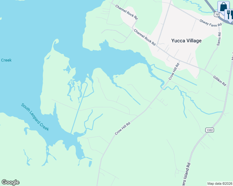 map of restaurants, bars, coffee shops, grocery stores, and more near 205 Gem Court in Beaufort