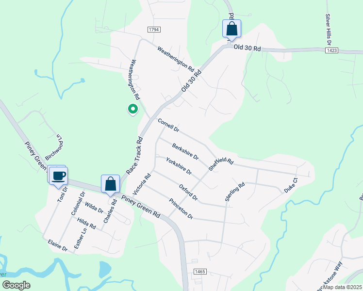 map of restaurants, bars, coffee shops, grocery stores, and more near 13 Berkshire Drive in Jacksonville