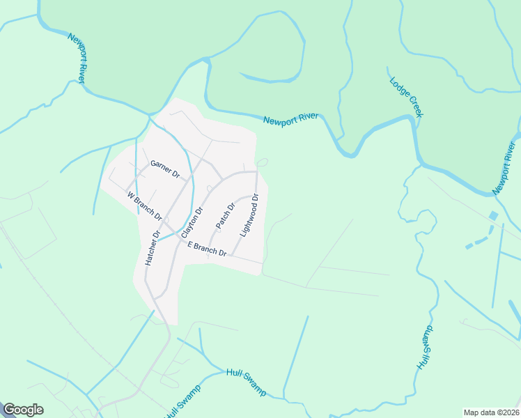 map of restaurants, bars, coffee shops, grocery stores, and more near 904 Lightwood Drive in Newport