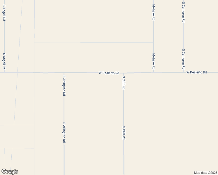 map of restaurants, bars, coffee shops, grocery stores, and more near 2656 West Desierto Road in Yucca