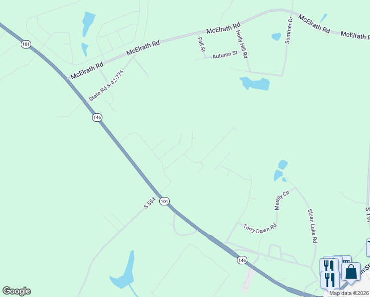 map of restaurants, bars, coffee shops, grocery stores, and more near in Woodruff