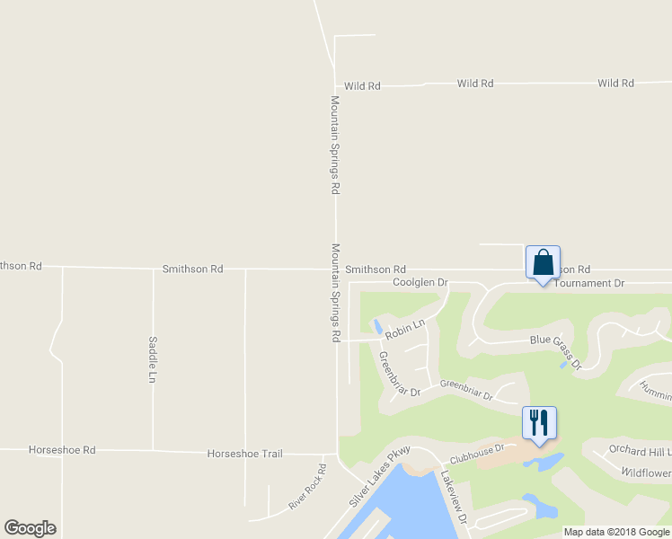 map of restaurants, bars, coffee shops, grocery stores, and more near Smithson Road in San Bernardino County