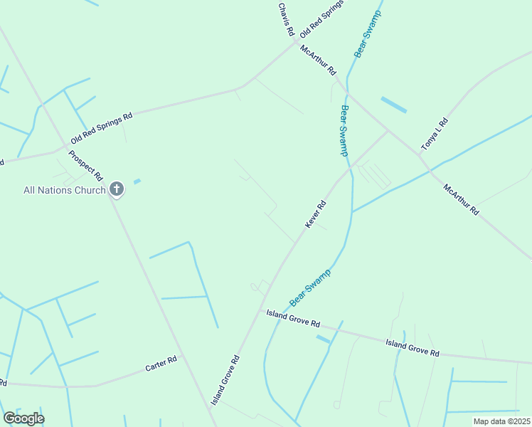 map of restaurants, bars, coffee shops, grocery stores, and more near 145 Jessie Road in Maxton