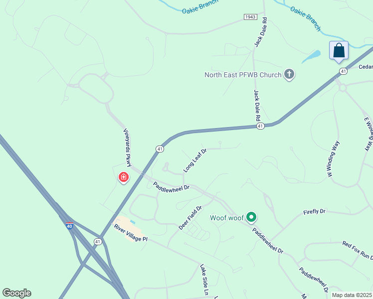 map of restaurants, bars, coffee shops, grocery stores, and more near in Wallace
