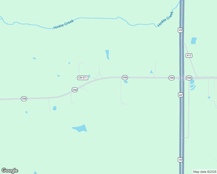 map of restaurants, bars, coffee shops, grocery stores, and more near 294 Mississippi 356 in Rienzi