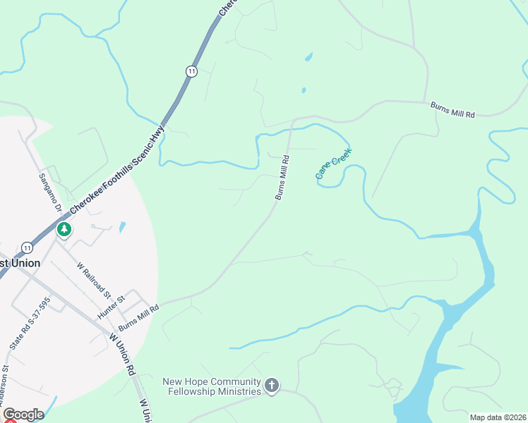 map of restaurants, bars, coffee shops, grocery stores, and more near 429 Burns Mill Road in West Union