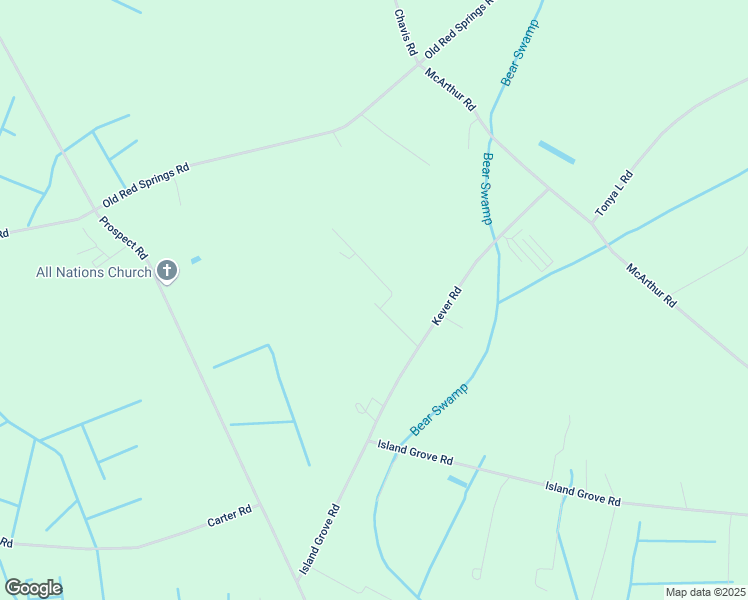 map of restaurants, bars, coffee shops, grocery stores, and more near 145 Jessie Road in Maxton