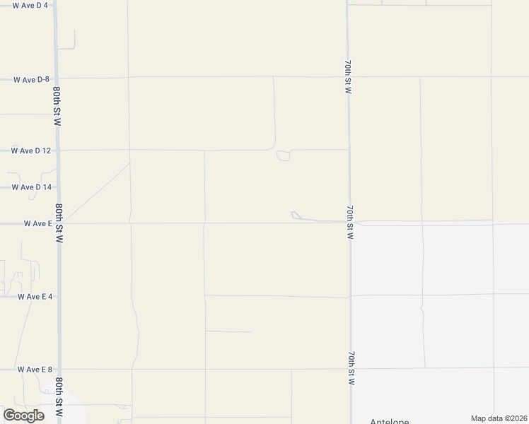 map of restaurants, bars, coffee shops, grocery stores, and more near 7101-7149 West Avenue E in Lancaster