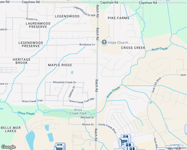 map of restaurants, bars, coffee shops, grocery stores, and more near 1542 Balch Road in Madison