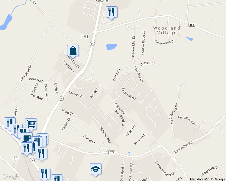 map of restaurants, bars, coffee shops, grocery stores, and more near 509 Kingsmoor Dr in Simpsonville