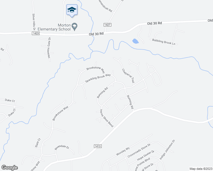 map of restaurants, bars, coffee shops, grocery stores, and more near 333 Running Road in Jacksonville