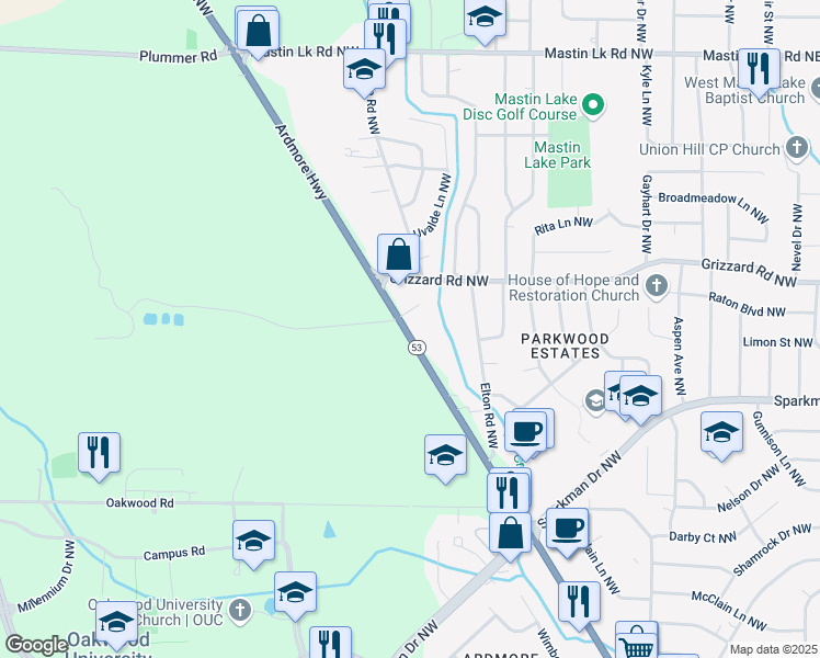 map of restaurants, bars, coffee shops, grocery stores, and more near 2648 Alabama 53 in Huntsville