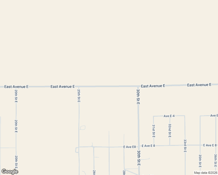 map of restaurants, bars, coffee shops, grocery stores, and more near 2550 East Avenue I in Lancaster