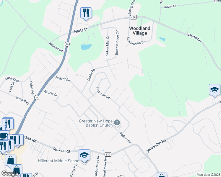 map of restaurants, bars, coffee shops, grocery stores, and more near 701 Kingsmoor Drive in Simpsonville
