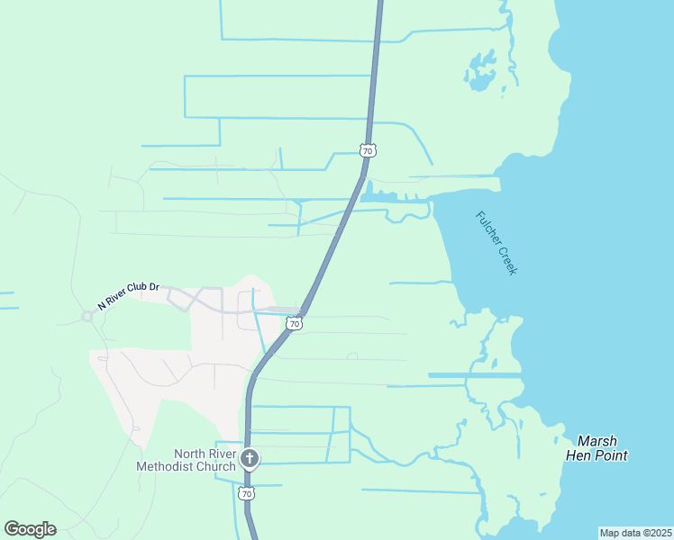 map of restaurants, bars, coffee shops, grocery stores, and more near 2744 U.S. 70 in Beaufort