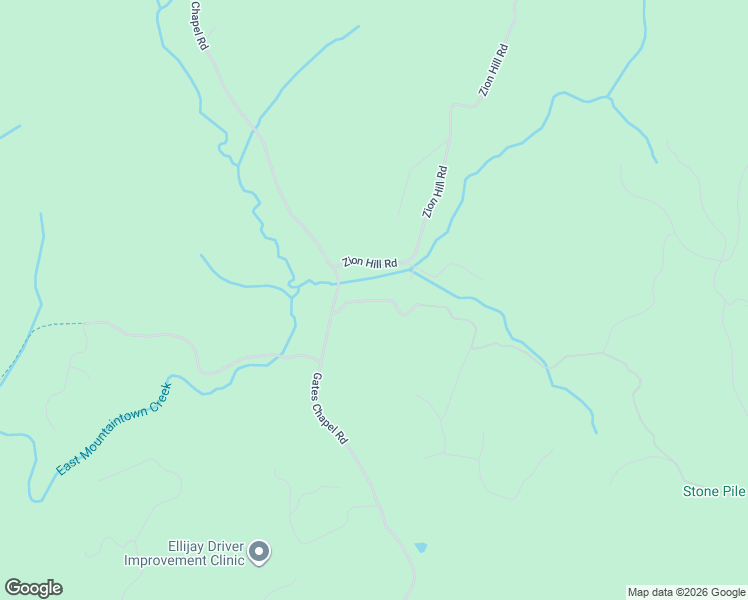 map of restaurants, bars, coffee shops, grocery stores, and more near Dover Falls Trail in Ellijay
