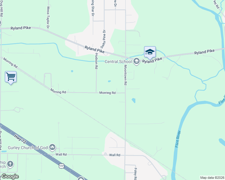 map of restaurants, bars, coffee shops, grocery stores, and more near 481 Morring Road in Brownsboro