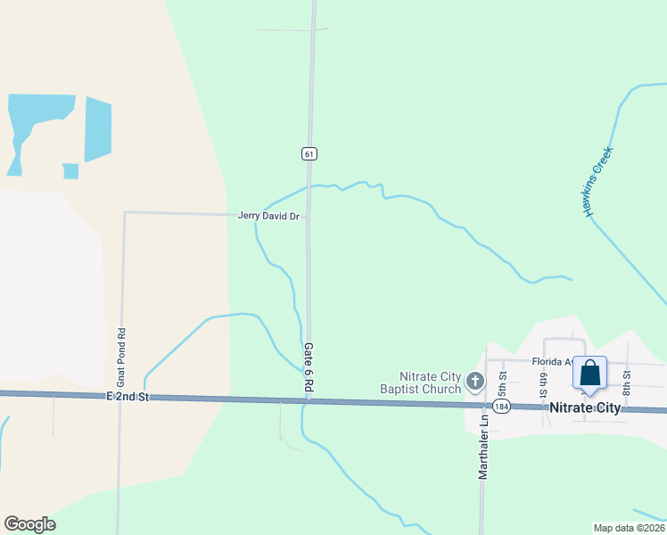 map of restaurants, bars, coffee shops, grocery stores, and more near 360 Gate 6 Road in Muscle Shoals