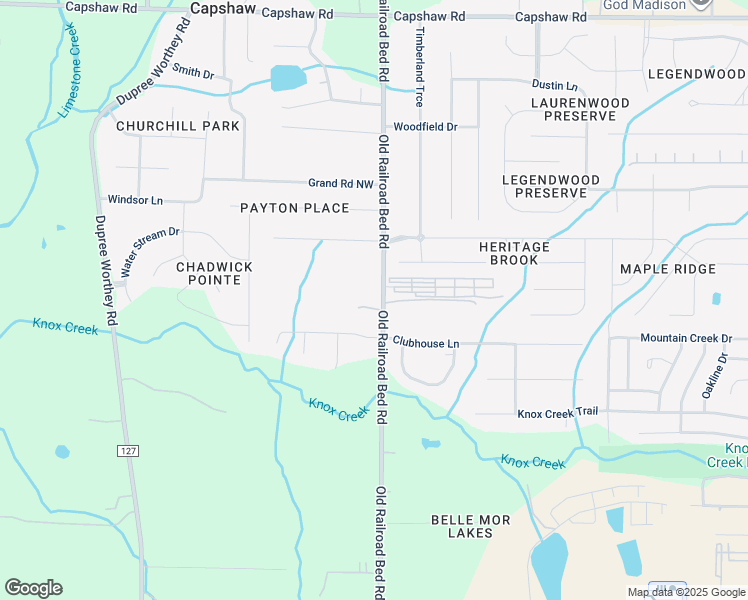 map of restaurants, bars, coffee shops, grocery stores, and more near in Capshaw